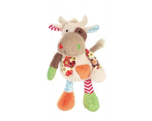 Sigikid 38309, fille et garçon, peluche vache patchwork sweety