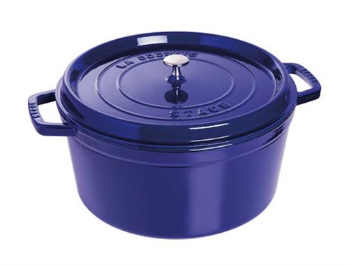 STAUB Cocotte ronde en fonte 24 cm Bleu