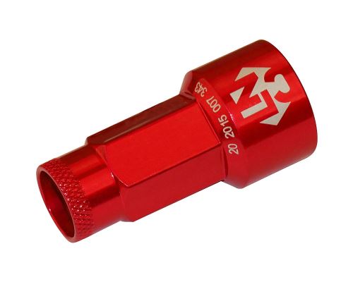 Foliatec Écrous de roue 17 mm rouge 20 pièces