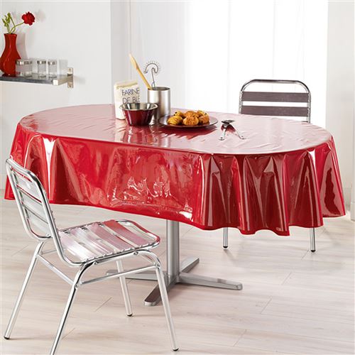 Protège nappe oval transparent 140x240