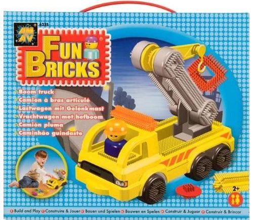 Coffret fun bricks camion a bras articule - jeu de construction avec picots - 6225