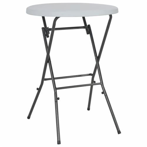 chunhe Table de bar pliante Blanc 80 x 110 cm PEHD AB44560