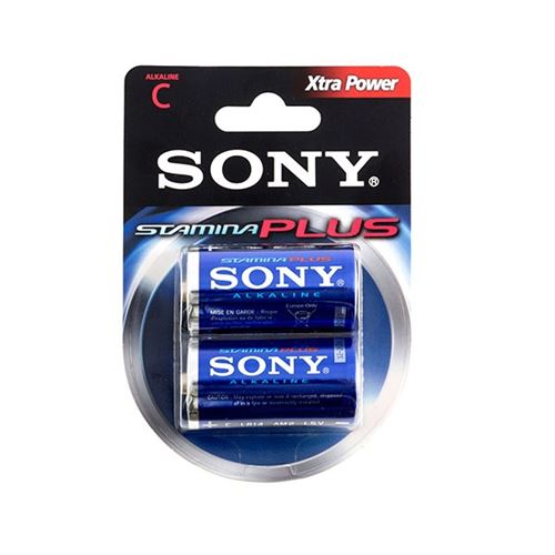 Sony Stamina Plus AM2-B2D - batterie - C - Alcaline x 2