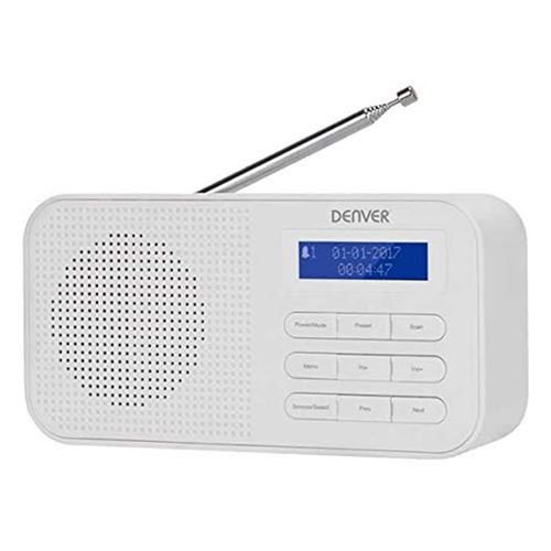 Denver Dab-42 - Radio Portative Dab - 1 Watt - Blanc