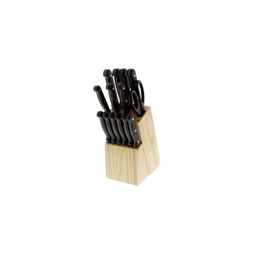 PRADEL EXCELLENCE Bloc en bois 17 pieces MACAO noir, gris et beige