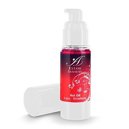 Falcon Huile de Massage Chauffant Extase Sensual Au Parfum de Fraise, Aphrodisiaque, 30 Ml 30 ml