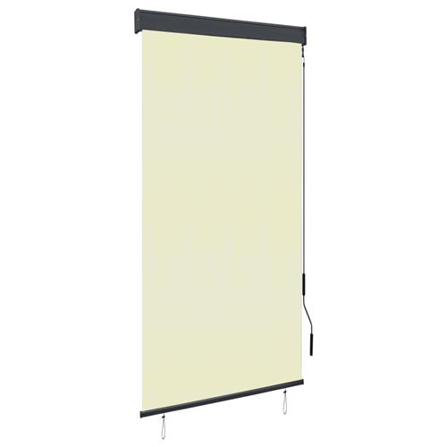 vidaXL Store roulant d'extérieur 80 x 250 cm Crème