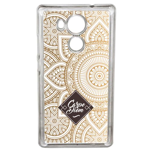 Coque Carpe Diem Modif Orient Fond Blanc Compatible Mate 8 Transparent