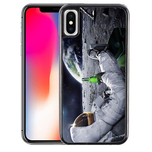 Coque pour iPhone XS astronaute bière