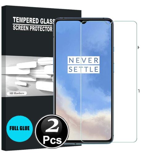 OnePlus 7T Vitre protection d'ecran en verre trempé incassable lot de [X2] Glass