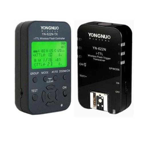 Pewe-foto Yongnuo YN622 N kit TX – émetteur-Récepteur kit Yongnuo 622 et émetteur TX Yn-622tx pour Nikon (LCD, 100 m, Noir
