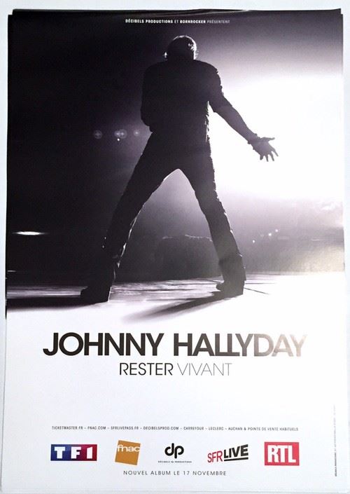 Johnny Hallyday - 40x60 cm - AFFICHE / POSTER
