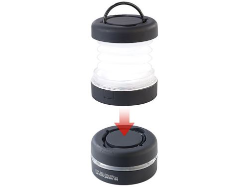 Mini lampe de camping pliable, fonctionnement à piles, 20 lumens, 0,5 Watts