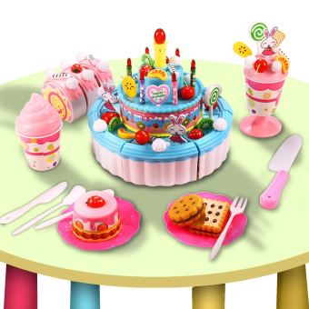 Enfants Anniversaire Fruits Gateau Dessert Jouer Jeu Avec Musique Bleu Jouet Musical Achat Prix Fnac