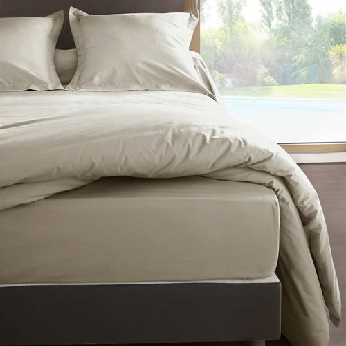 Housse de couette en percale de coton 80 fils 260 x 240 cm