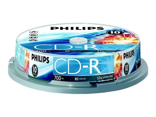 Philips CR7D5NB10 - CD-R x 10 - 700 Mo - support de stockage