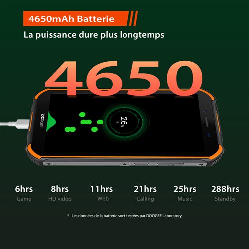 1 Sur Doogee S40 Smartphone 4g Etanche Antichoc Antipoussiere