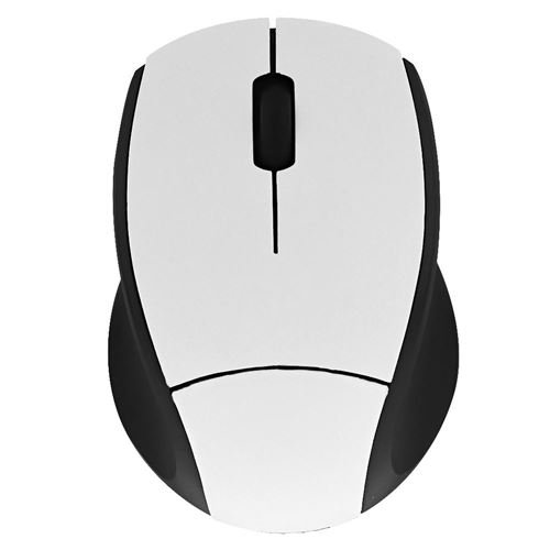 T'nB Miny MM240 - Muis - ergonomisch - optisch - 3 knoppen - draadloos - 2.4 GHz - USB draadloze ontvanger - wit