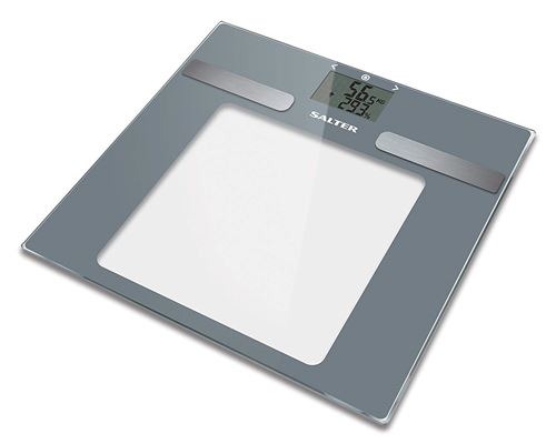Balances de salle de bains avec analyseur de tableau de bord Salter, mesure du poids IMC, masse musculaire, 10 utilisateurs, mode athlète, design élancé, verre robuste , facile à lire