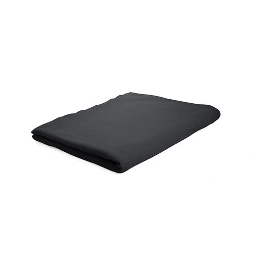 Drap plat Réglisse - 100% coton 57 fils - 180 x 290 cm - Noir