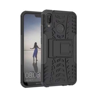 coque anti choc pour huawei p20 lite modele spider noir