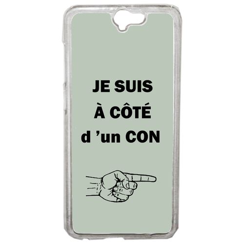 Coque Con Sur Fond Vert Pastel Compatible One A9 Transparent
