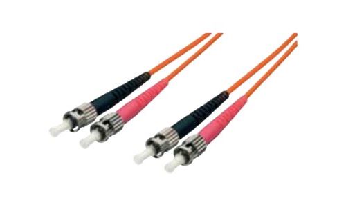 equip Pro - Cordon de raccordement - mode unique ST (M) pour mode unique ST (M) - 1 m - fibre optique - duplex - 9 / 125 micromètres - OS2 - sans halogène - jaune