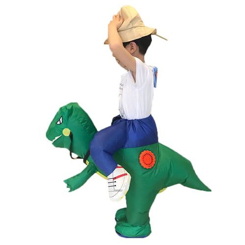 Costume de cosplay Dinosaure Trex Gonflable pour la fête-vert
