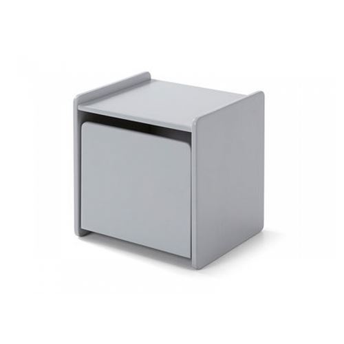 Vipack Table de chevet avec porte Kiddy Bois Gris froid