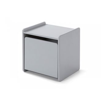 Vipack Nachtkastje Kiddy met deur hout koelgrijs - 1