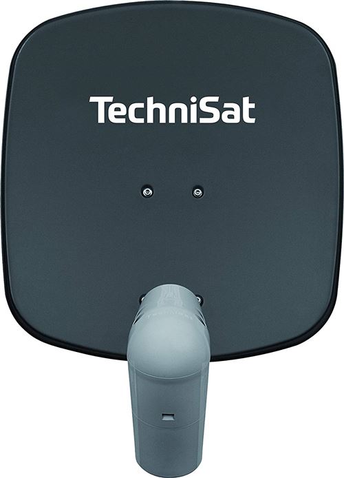 TechniSat Satman 45 SAT décalage plat avec support mural et gris UNYSAT double LNB