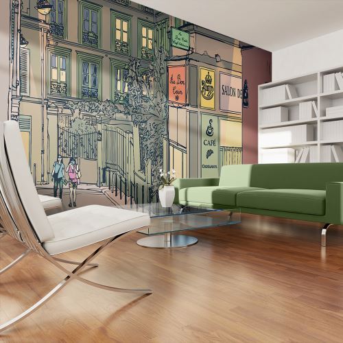Papier peint | Petit | 550x270 | XXL | déjeuner à Paris |