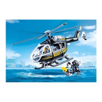 PLAYMOBIL - City Action - Hélicoptère avec Policier des Forces
