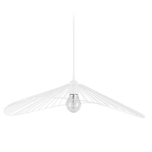 Lady lustre - suspension filaire 50x44x13 cm blanche e27 40w tosel