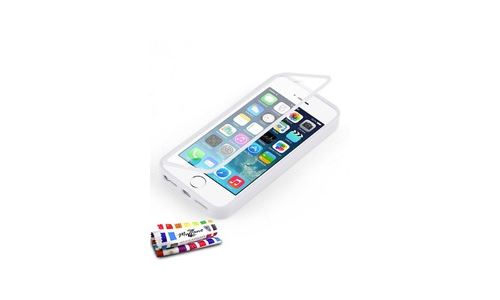 Etui Avec Rabat Jelly Glass Apple Iphone 5s / Iphone Se Blanc