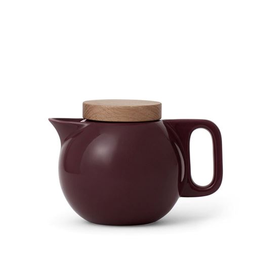 Viva Scandinavia (V78640) Petite théière en porcelaine Jaimi™ (0.65l) - Vin rouge