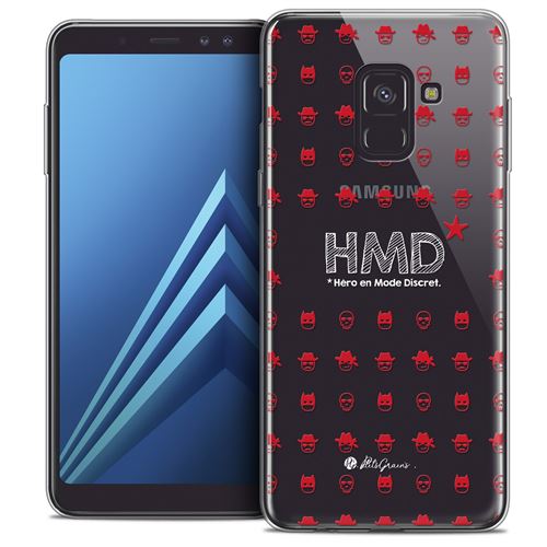Coque Gel Samsung Galaxy A8+ (2018) A730 (6.0 ) Extra Fine Petits GrainsÂ® - HMD* Hero en Mode Discret