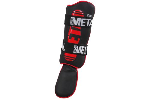 Protège tibias-pieds détachable métal boxe
