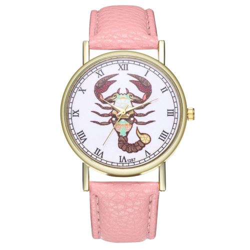 Scorpion montre zodiac constellation regarder dames montre pour hommes tendance montre à quartz T287-Arose