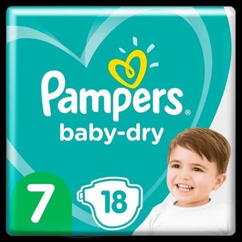 Pampers Baby-Dry Taille 7, 18 Couches