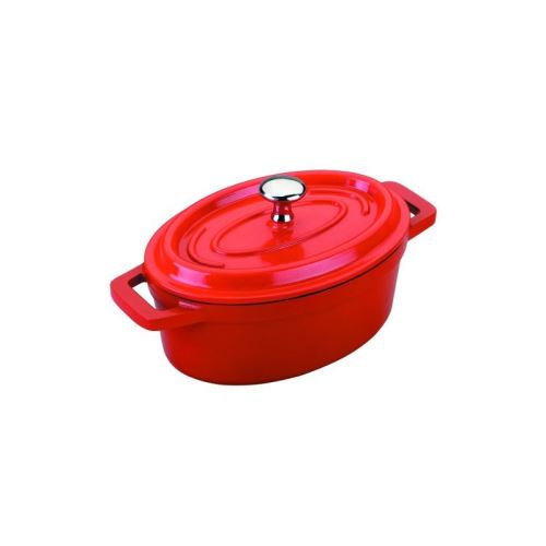 Lacor Rouge Cocotte Ovale Aluminium Fondu 26 X 20 Cm - Image 1