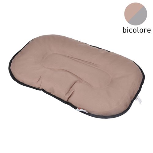Comparer les prix de coussin flocon 87cm bicolore taupe/gris