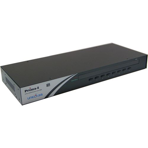 Commutateur KVM au format rack 1U USB PS2 Uniclass Prime VGA 8CPU 1KV