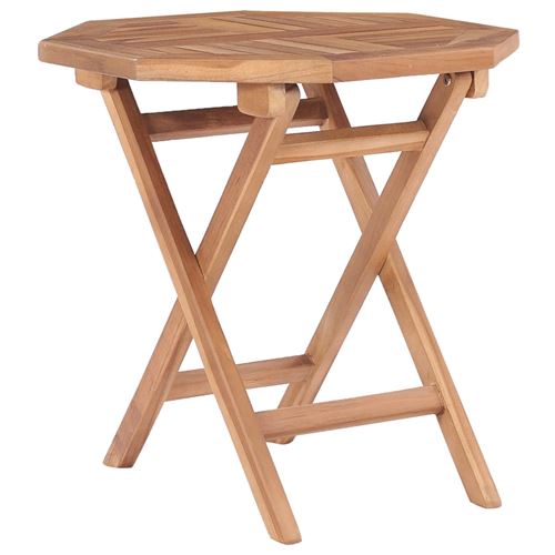 VidaXL Table pliable de jardin - Carré - 45x45x45 cm - Bois de teck solide