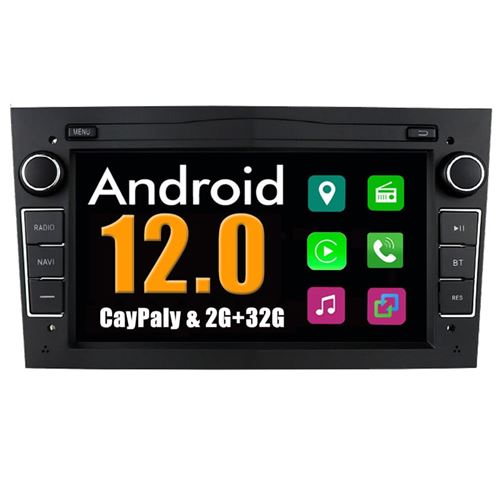 Autoradio Multimédia SZSMART Carplay pour Opel Antara Astra Combo Corsa Meriva Signum Zafira Vectra Vivaro Tigra / Noir