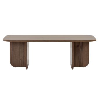 Table basse en bois "Akira" 120 x 60 x 41 cm - Noyer - 1