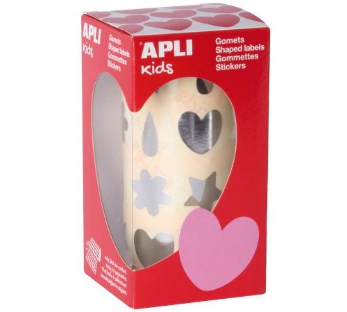 Rouleau de gommettes diverses - Argenté - 720 pcs