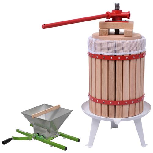 Vidaxl ensemble de 2 presse-agrumes et presse &agrave; fruits 277150