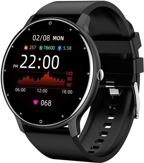 Montre Connect&eacute;e Chronus ZL02 Fitness Tracker IP67 &Eacute;tanche-Noir-Chronus 