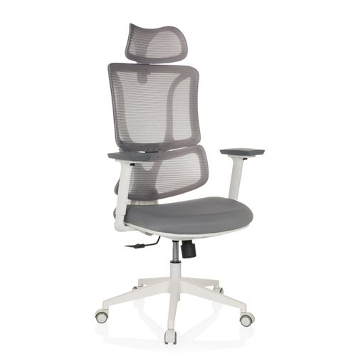 MyBuero Profi Bürostuhl ERGOMY W Stoff / Netzstoff mit Armlehnen (höhenverstellbar)